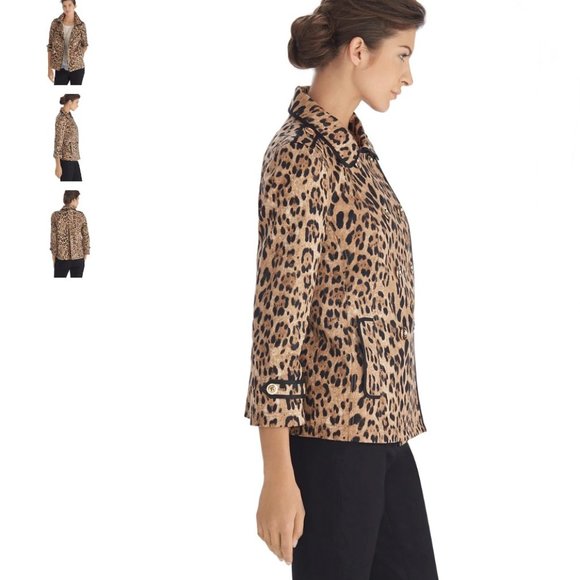 WHBM: Leopard Print Swing Jacket (NWOT) - Picture 2 of 11
